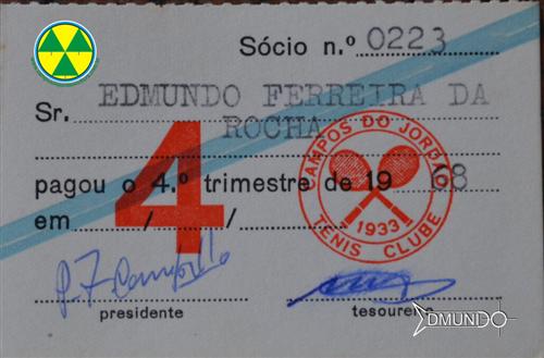 Edmundo- Recibo Tênis Clube - FS 338 - 09